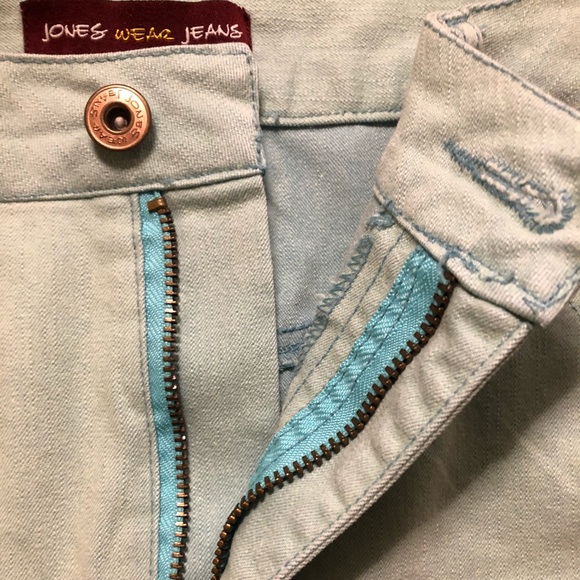 Jones Wear Jeans pastel Mint green denim skirt - Picture 6 of 9